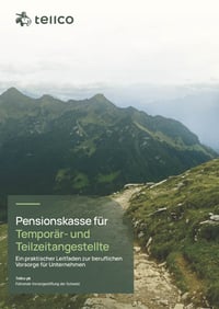 Leitfaden - Pensionskasse für Temporär- und Teilzeitangestellte - Titelblatt